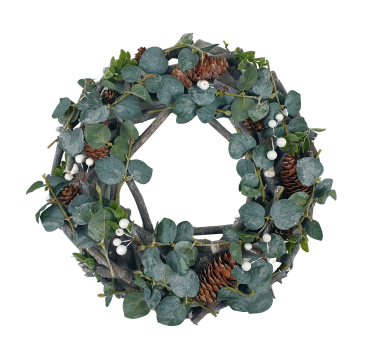 Dekokranz Winter grün 38cm